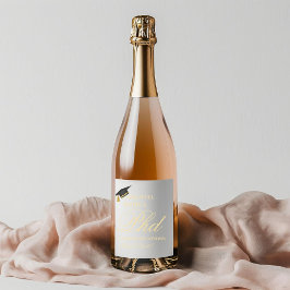 Rótulo De Garrafa De Cerveja Paira bem com uma Festa de formatura de mestrado