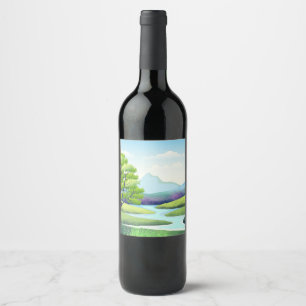 Rótulo De Garrafa De Cerveja Paisagem natural