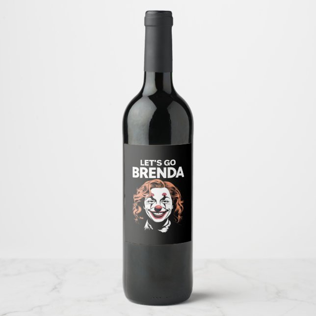 Rótulo De Garrafa De Cerveja Palhaça Kamala Vamos Lá Brenda (Frente)