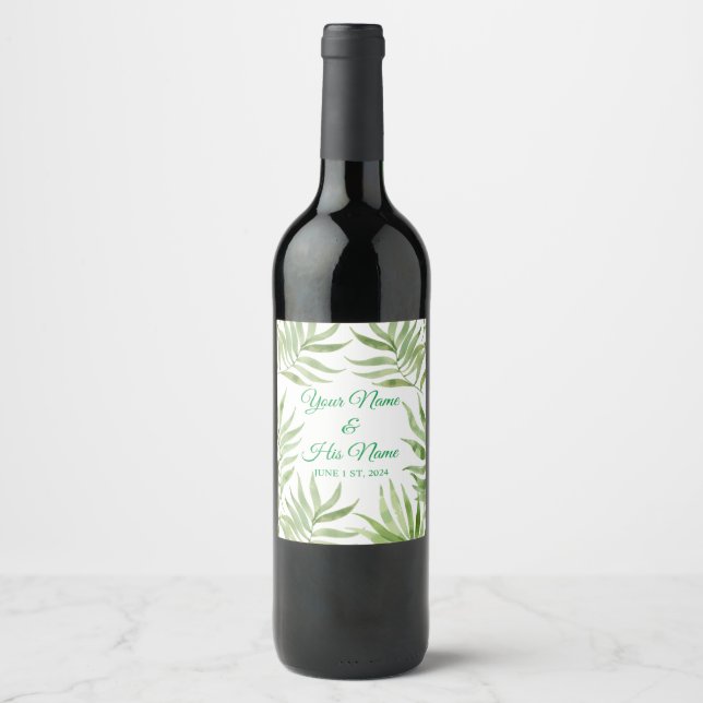 Rótulo De Garrafa De Cerveja Palm Fronteira Floral Thunder_Cove (Frente)