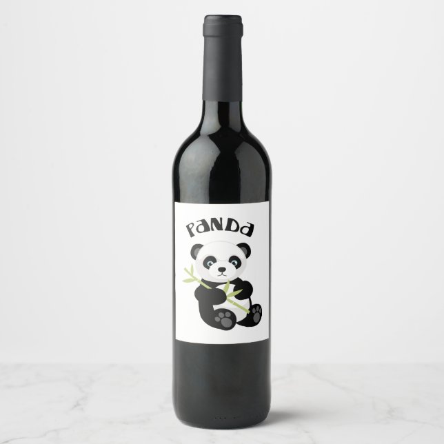 Rótulo De Garrafa De Cerveja Panda (Frente)