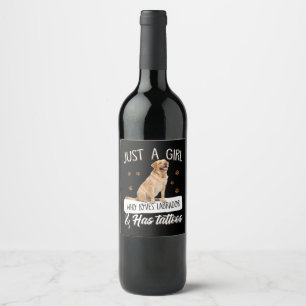 Rótulo De Garrafa De Cerveja Pão Cão Apenas Uma Menina Que Ama Labrador Tatt