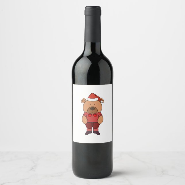 Rótulo De Garrafa De Cerveja Papai noel doce (Frente)