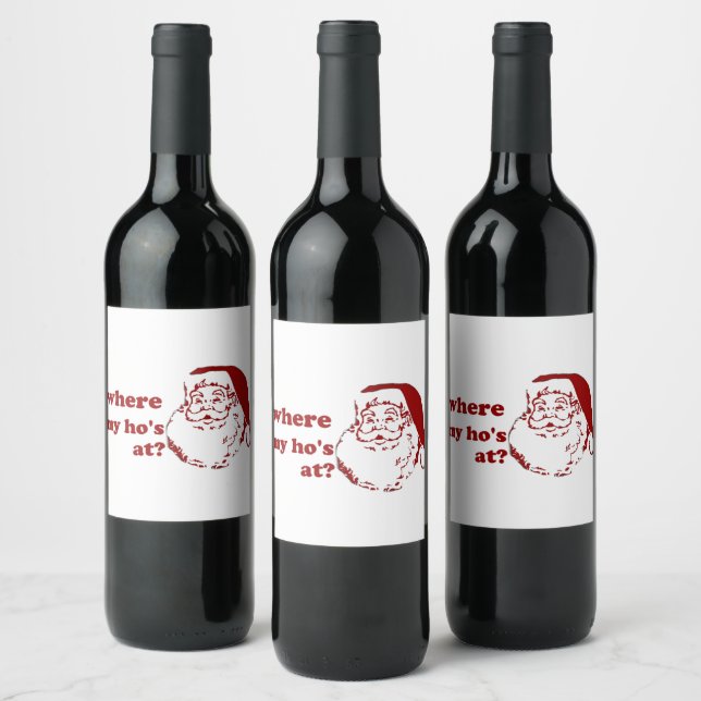 Rótulo De Garrafa De Cerveja Papais noeis de Natal Humorous 2020 (Garrafas)