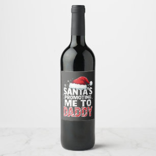 Rótulo De Garrafa De Cerveja Papais noeis me promovendo para o Natal Pai