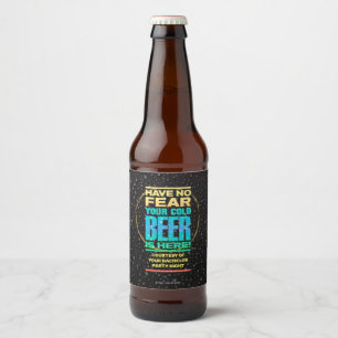 Rótulo de Garrafa de Cerveja para Festa de Solteir