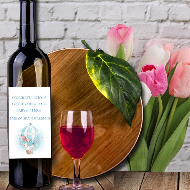 Rótulo De Garrafa De Cerveja Parabéns Você vai ser avô (Criador carregado)