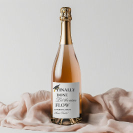 Rótulo De Garrafa De Cerveja Pares bem com a graduação universitária