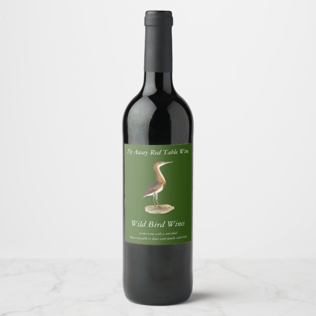 Rótulo De Garrafa De Cerveja Pássaros de Nova Iorque (Ixobrychus exilis) (Frente)