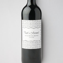 Rótulo De Garrafa De Cerveja Pasta Padrão que é mais um Chá de panela italiano