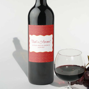 Rótulo De Garrafa De Cerveja Pasta Padrão que é mais um Chá de panela italiano