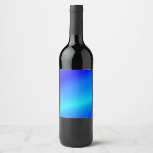Rótulo De Garrafa De Cerveja Pastel abstrato de cor azul-ópera ombre
