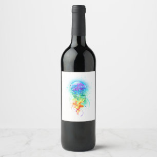 Rótulo De Garrafa De Cerveja Peixe-medusa
