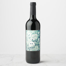 Rótulo De Garrafa De Cerveja pensador imaginativo iaie