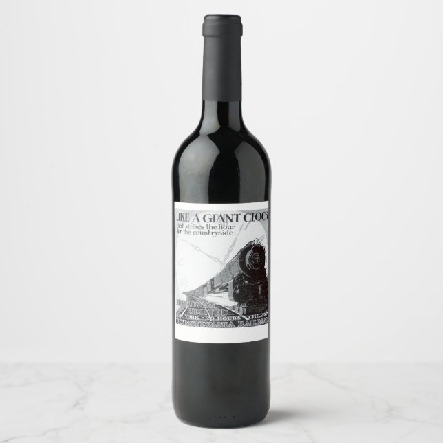 Rótulo De Garrafa De Cerveja Pensilvânia Railroad Broadway Limited 1928 (Frente)