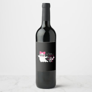 Rótulo De Garrafa De Cerveja Pequeno Boo Halloween da mamãe