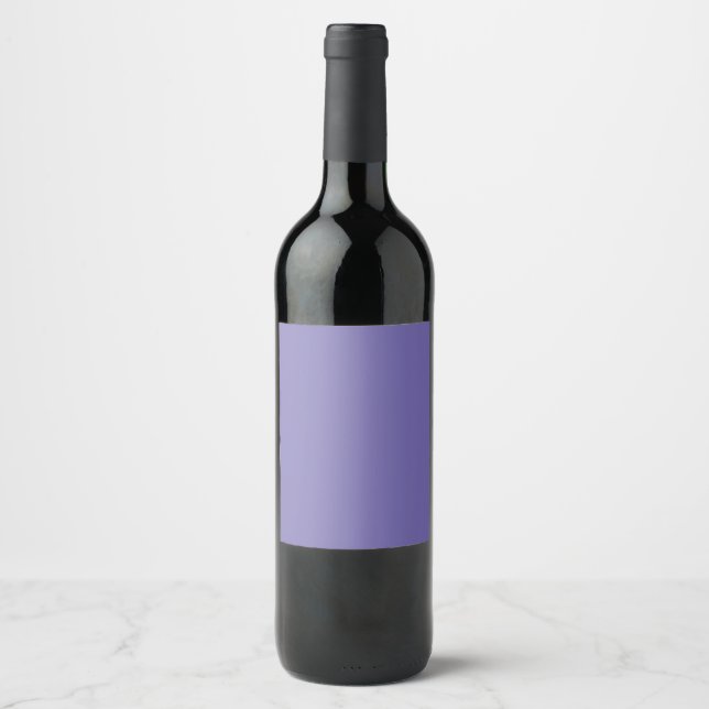 Rótulo De Garrafa De Cerveja Periwinkle #756BB0, Cinzas (Frente)