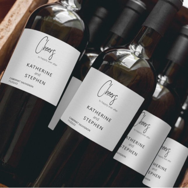 Rótulo De Garrafa De Cerveja Personalidade de Casamento de Saúde Elegante Moder (Criador carregado)