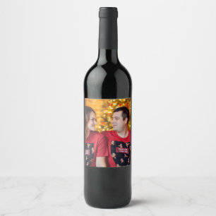 Rótulo De Garrafa De Cerveja Personalizado 2 Fotos Dupla Face