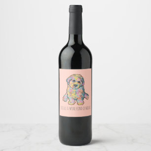 Rótulo De Garrafa De Cerveja Personalizar Cachorro de Cachorro Dourado