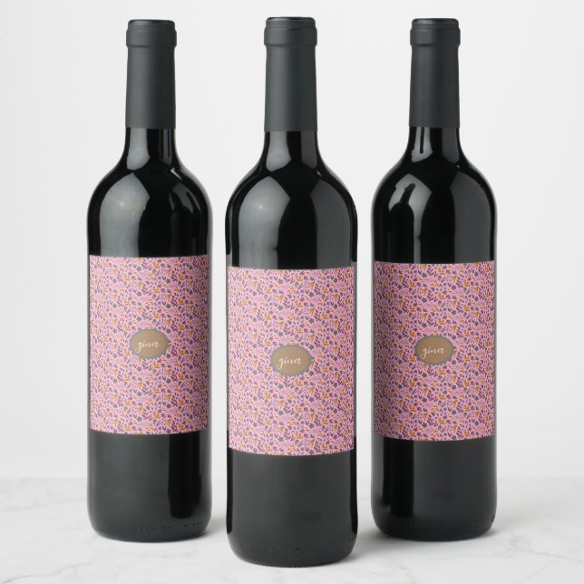 Rótulo De Garrafa De Cerveja Personalizar Padrão Botânico (Garrafas)