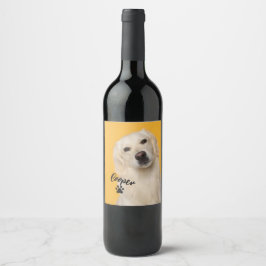 Rótulo De Garrafa De Cerveja Personalized Pet Photo Dog Lover with Photo