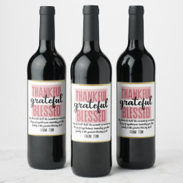 Rótulo De Garrafa De Cerveja Personalized Thanksgiving Bottle Labels: Share the