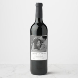 Rótulo De Garrafa De Cerveja Personalized Wedding Wine Label 
