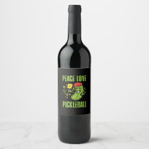 Rótulo De Garrafa De Cerveja Pickleball Engraçado