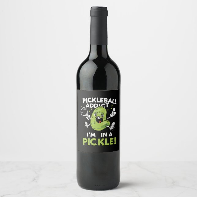 Rótulo De Garrafa De Cerveja Pickleball-Engraçado (Frente)
