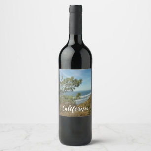 Rótulo De Garrafa De Cerveja Pinheiro de Torrey e Costa da Califórnia