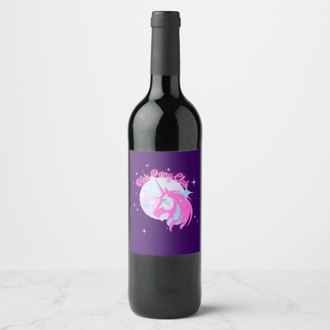 Rótulo De Garrafa De Cerveja Pink Pony Club (Frente)