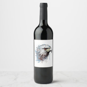 Rótulo De Garrafa De Cerveja Pintura de águia 