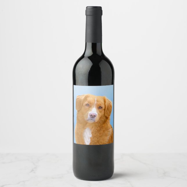 Rótulo De Garrafa De Cerveja Pintura de Cachorro de Retriever com Tolerância a  (Frente)