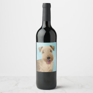 Rótulo De Garrafa De Cerveja Pintura de Lakeland Terrier - Arte de Cachorro Ori