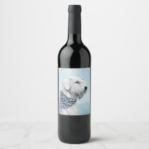 Rótulo De Garrafa De Cerveja Pintura de Sealyham Terrier - Arte de Cachorro Ori