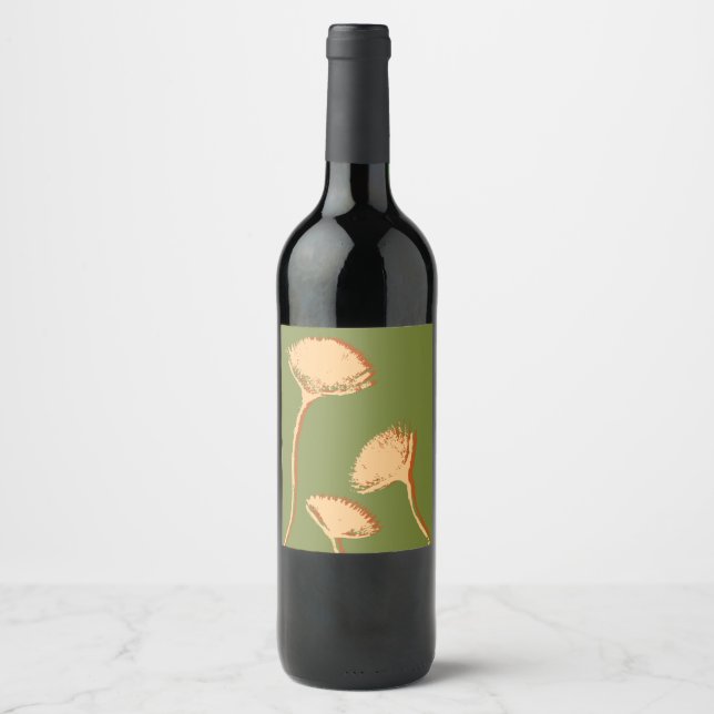 Rótulo De Garrafa De Cerveja Pó de Dente-de-Leão (Frente)