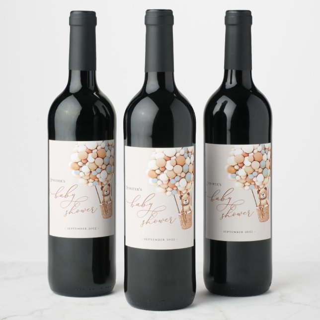 Rótulo De Garrafa De Cerveja Podemos Esperar! Rótulo do Vinho do chá de fraldas (Garrafas)