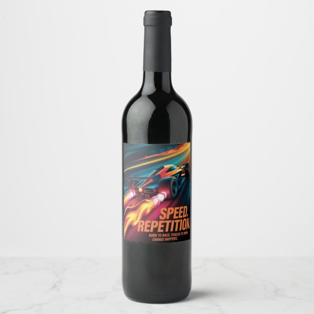 Rótulo De Garrafa De Cerveja Poder de Velocidade (Frente)