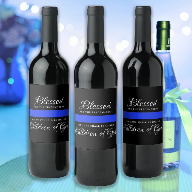 Rótulo De Garrafa De Cerveja Polícia fina  da Polícia Linha Azul (Criador carregado)