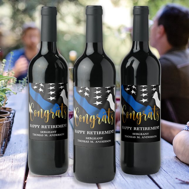 Rótulo De Garrafa De Cerveja Polícia - Partido da Reforma Felicita Linha Azul F (Criador carregado)