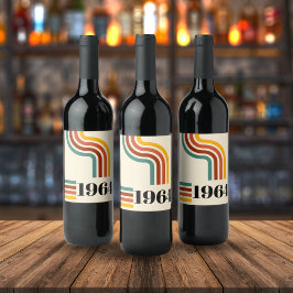 Rótulo De Garrafa De Cerveja poster vintage de faixa retrô 1964