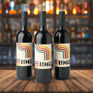 Rótulo De Garrafa De Cerveja poster vintage de faixa retrô 1965