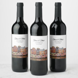 Rótulo De Garrafa De Cerveja Prefeito de Casamento de Amsterdã Personalizado