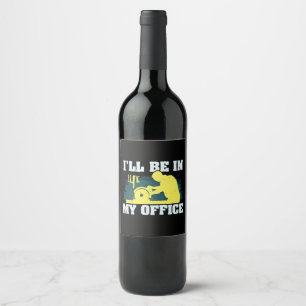 Rótulo De Garrafa De Cerveja Presente de Carpinteiro de Madeira