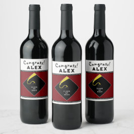 Rótulo De Garrafa De Cerveja Presente de festa de formatura