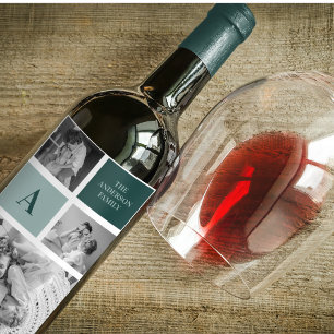 Rótulo De Garrafa De Cerveja Presente de Foto de Colagem de Nome Personalizado 