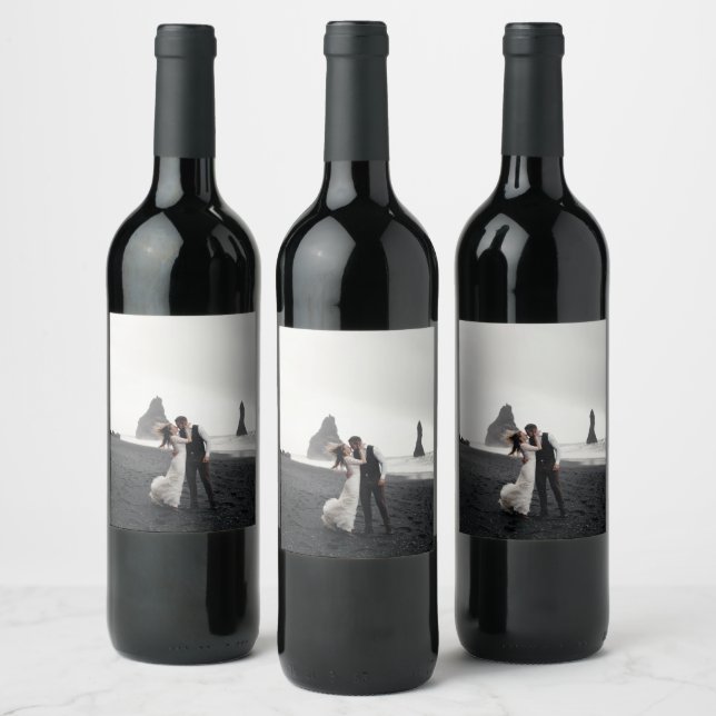 Rótulo De Garrafa De Cerveja Presente de Fotografia de Casamento para Recém-Cas (Garrafas)