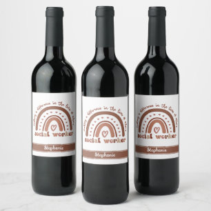 Rótulo De Garrafa De Cerveja Presente de Graduação de Apreciação de Trabalhador