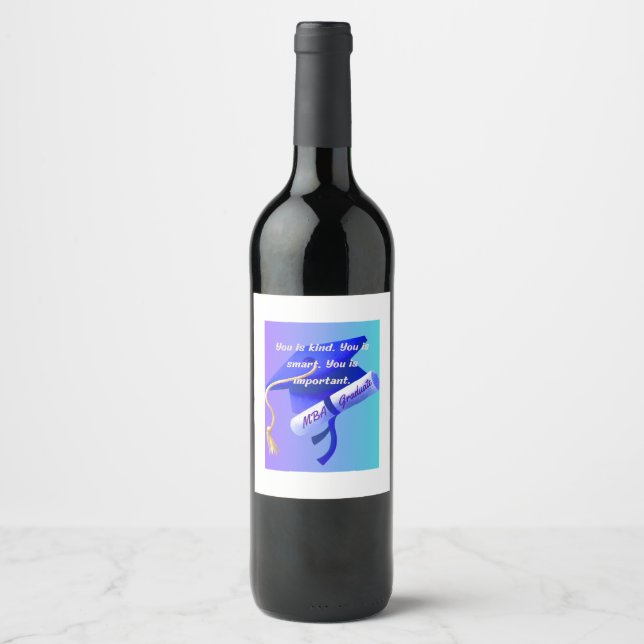 Rótulo De Garrafa De Cerveja Presente de MBA (Frente)